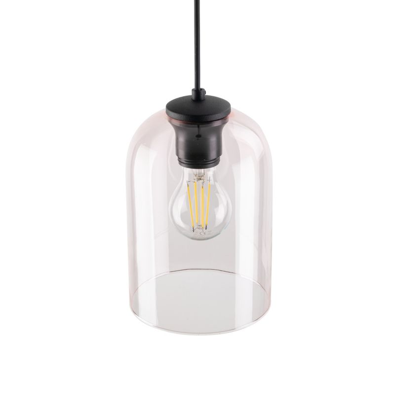 Lampa wisząca TK-Lighting Molly różowy klosz - 1szt.