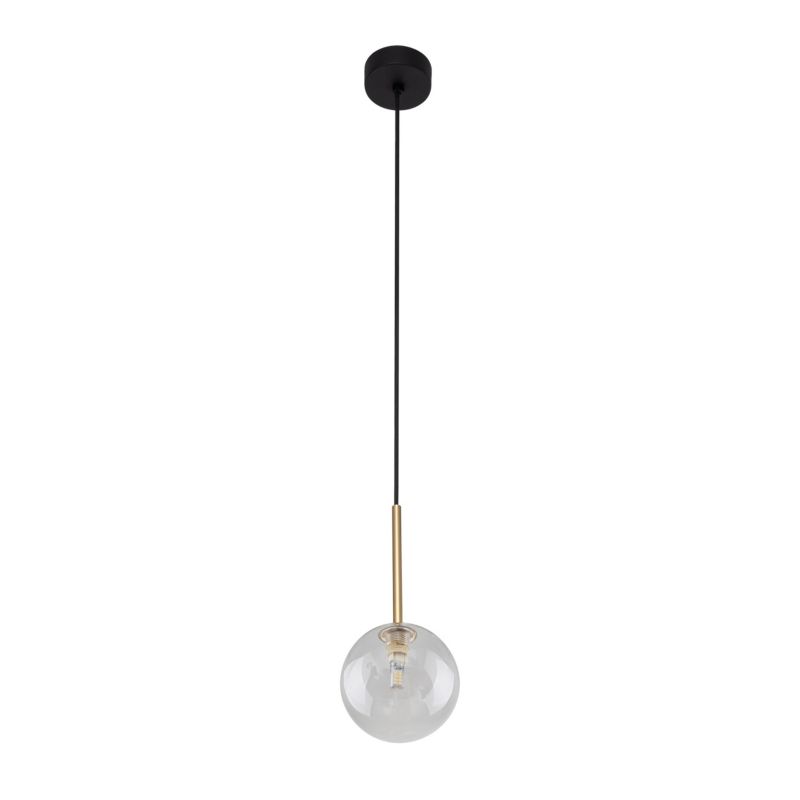 Lampa wisząca TK-Lighting Nilos złoty klosz przeźroczysty - 1szt.