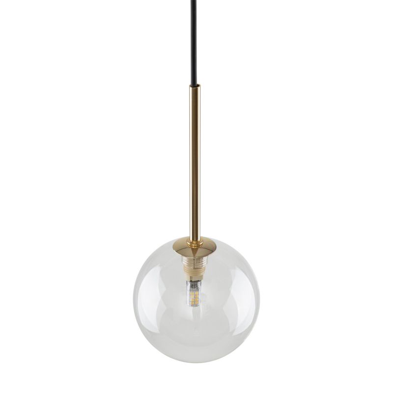 Lampa wisząca TK-Lighting Nilos złoty klosz przeźroczysty - 1szt.