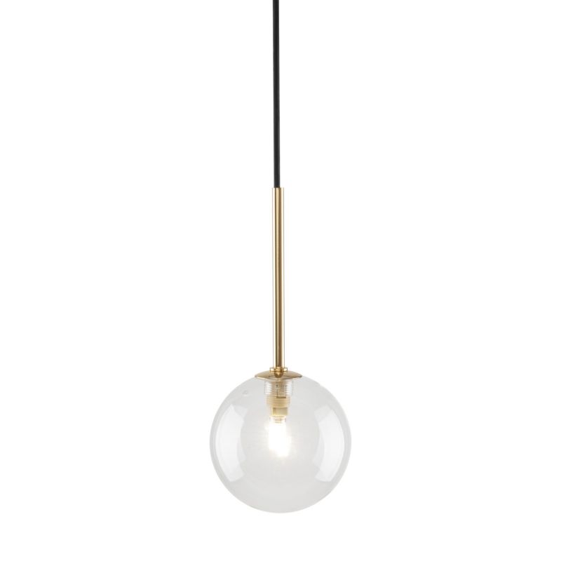 Lampa wisząca TK-Lighting Nilos złoty klosz przeźroczysty - 1szt.