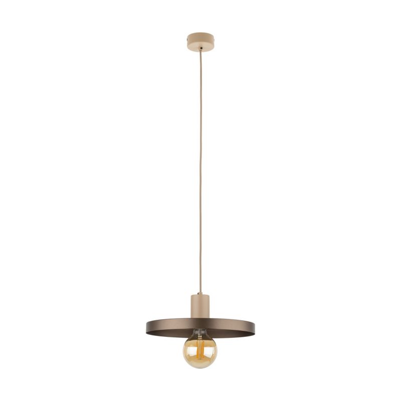 Lampa wisząca Tk-Lighting Sila beżowa Brązowa - 1szt.