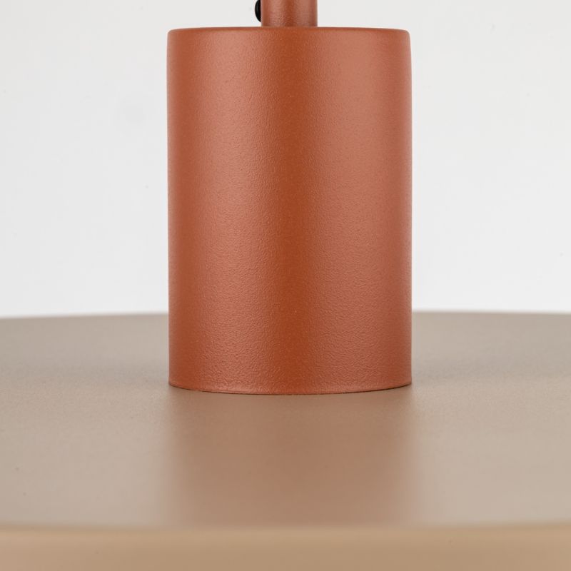 Lampa Wisząca Tk-Lighting Sila Brick Sabia daszek ceglany czerwony beżowy E27 - 1szt.