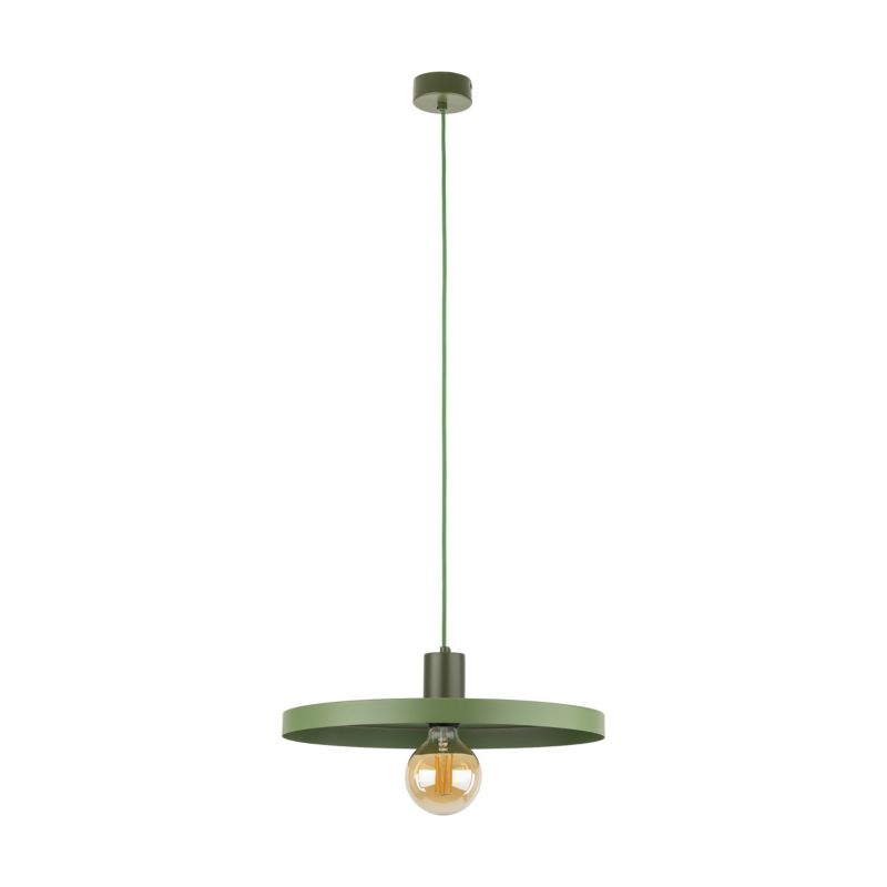 Lampa wisząca Tk-Lighting Sila zielona daszek 1Xe27 - 1szt.