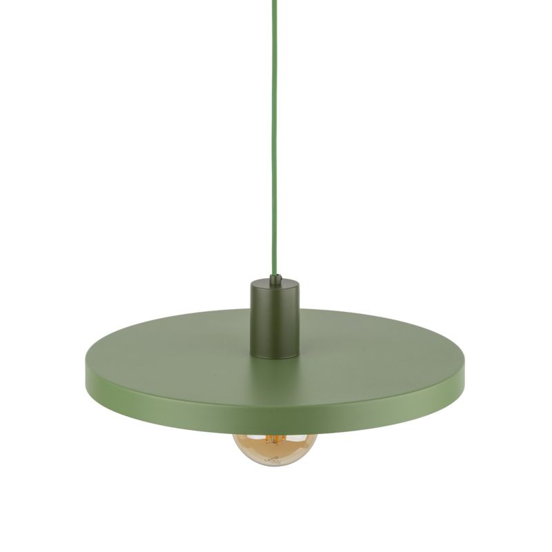 Lampa wisząca Tk-Lighting Sila zielona daszek 1Xe27 - 1szt.
