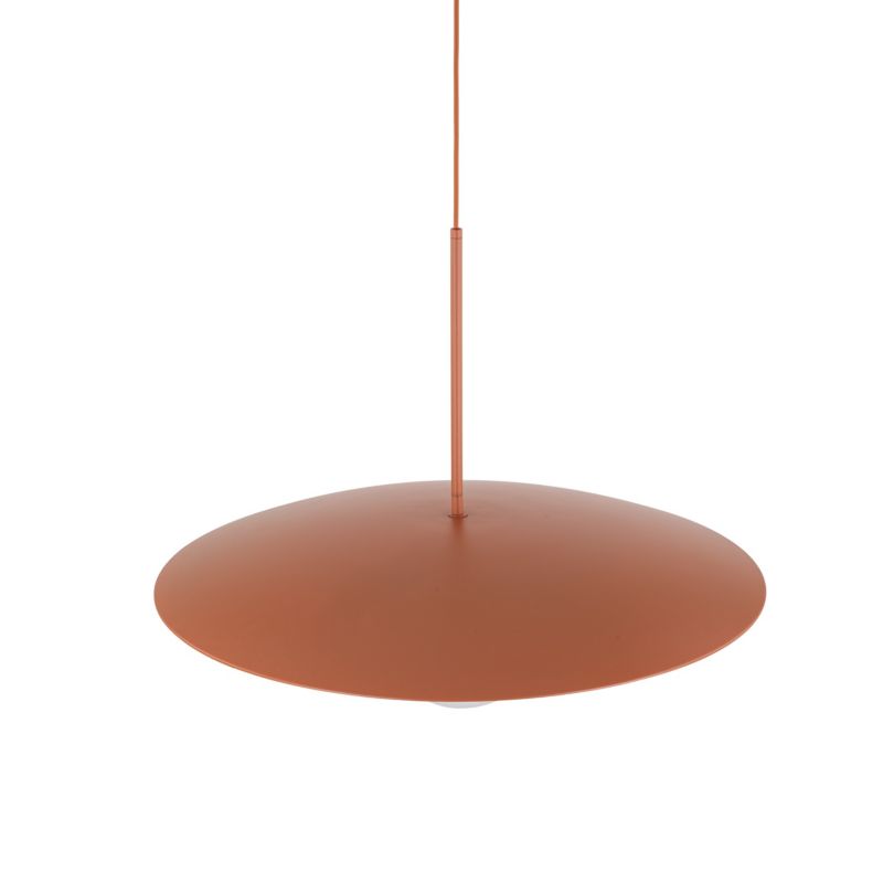 Lampa Wisząca Tk-Lighting Slate Brick Glass ceglany czerwony daszek talerz kulka klosz biały - 1szt.