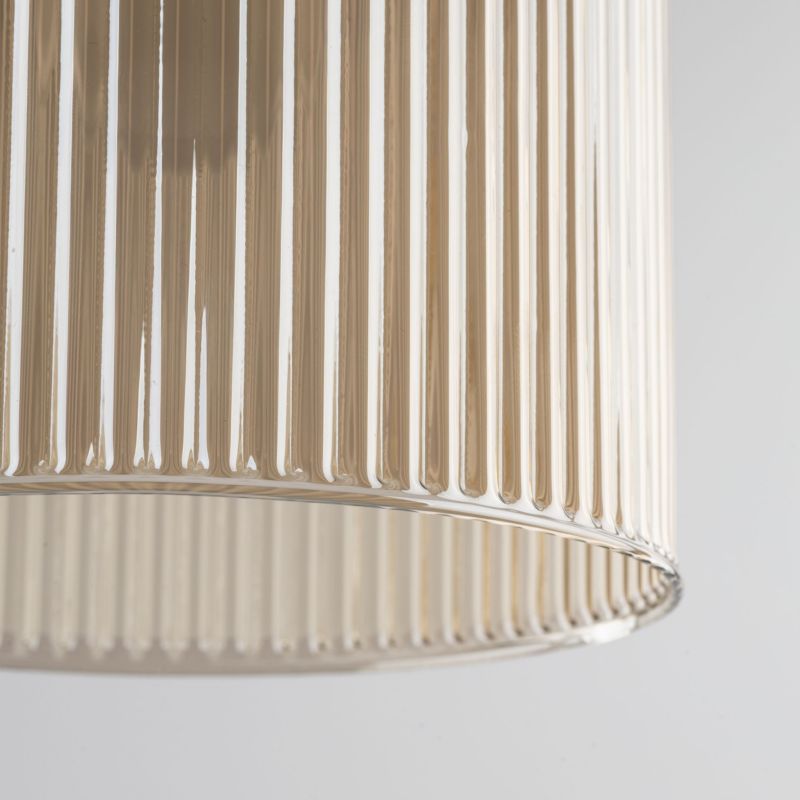 Lampa Wisząca Tk-Lighting Sophia Cognac 1Xe14 ryflowany klosz - 1szt.