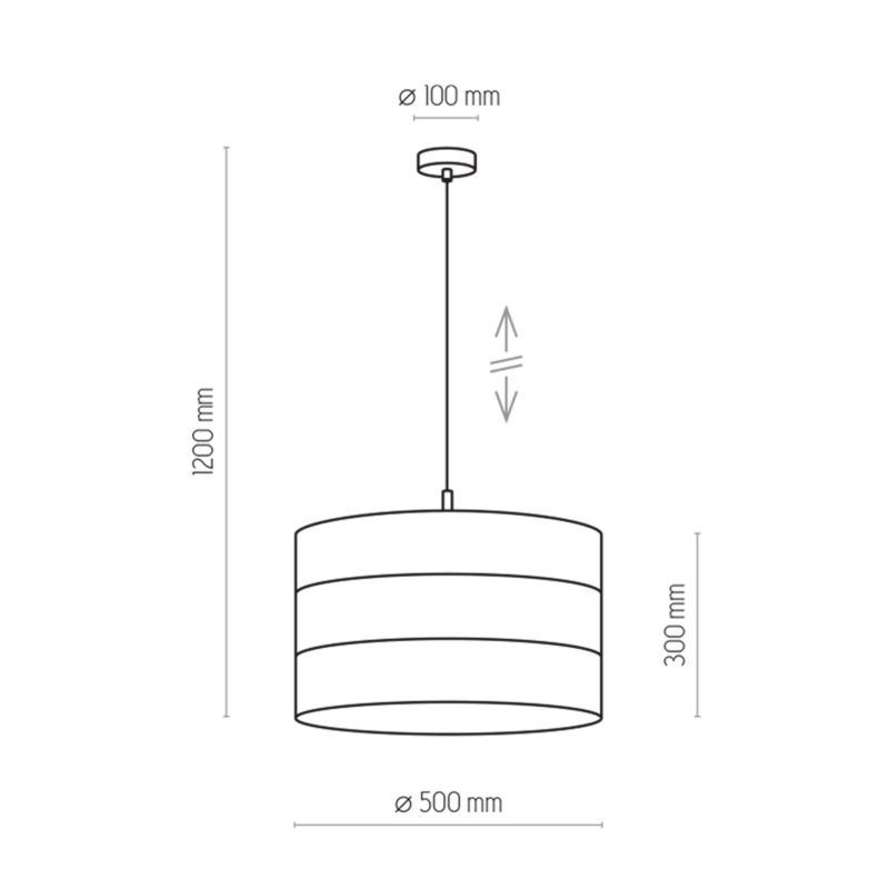 Lampa wisząca TK Lighting Tago czarny/złoty, E27, IP20, metalowa - 1 szt.