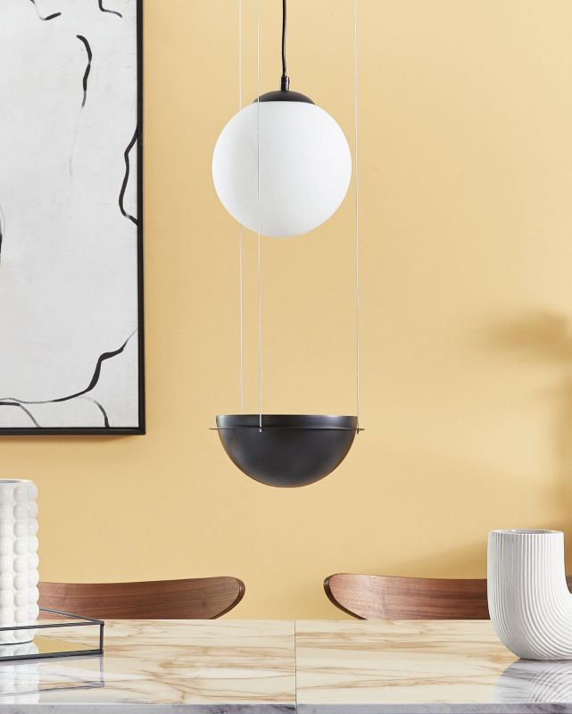 Lampa wisząca Tobins Szkło Czarny 1 szt.