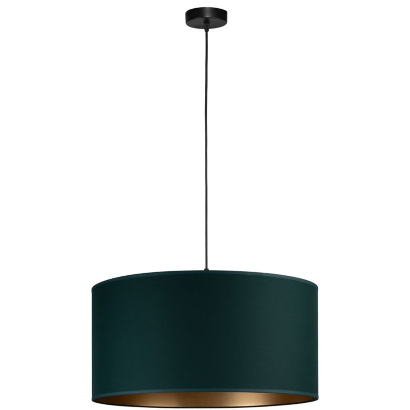 Lampa wisząca Tornado 50cm ABAŻUR zielony złoty E27 1 szt.