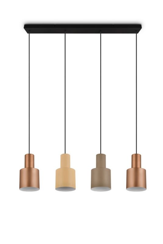 Lampa wisząca Trio AGUDO brązowa-odcienie brązu 4xE27x40W IP20 wym:150x87x12cm - 1 szt.