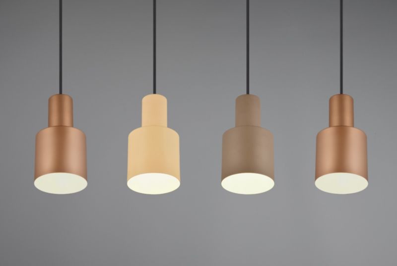 Lampa wisząca Trio AGUDO brązowa-odcienie brązu 4xE27x40W IP20 wym:150x87x12cm - 1 szt.