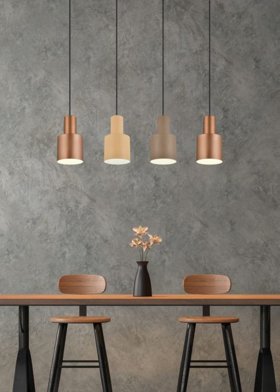 Lampa wisząca Trio AGUDO brązowa-odcienie brązu 4xE27x40W IP20 wym:150x87x12cm - 1 szt.