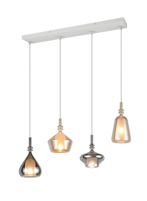 Lampa wisząca Trio ALDEA biała 4xE14x10W IP20 wym:200x65x9cm - 1 szt.