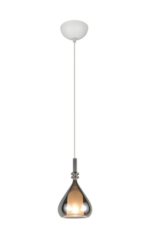 Lampa wisząca Trio ALDEA biała chromowana 1xE14x10W IP20 wym:200x12x12cm - 1 szt.