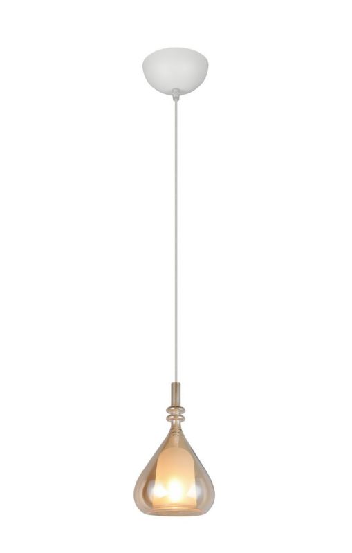 Lampa wisząca Trio ALDEA biało-bursztynowy 1xE14x10W IP20 wym:200x12x12cm - 1 szt.