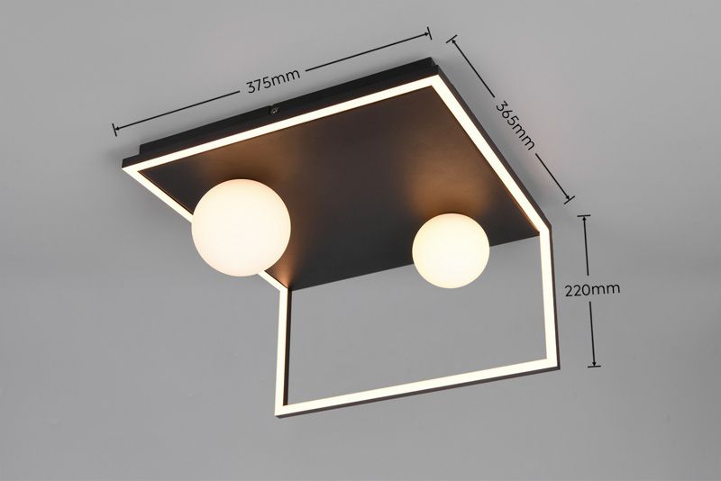Lampa wisząca Trio AROLA czarno-biała LED 22W 2300/3000/4000K 2500lm IP20 - 1 szt.