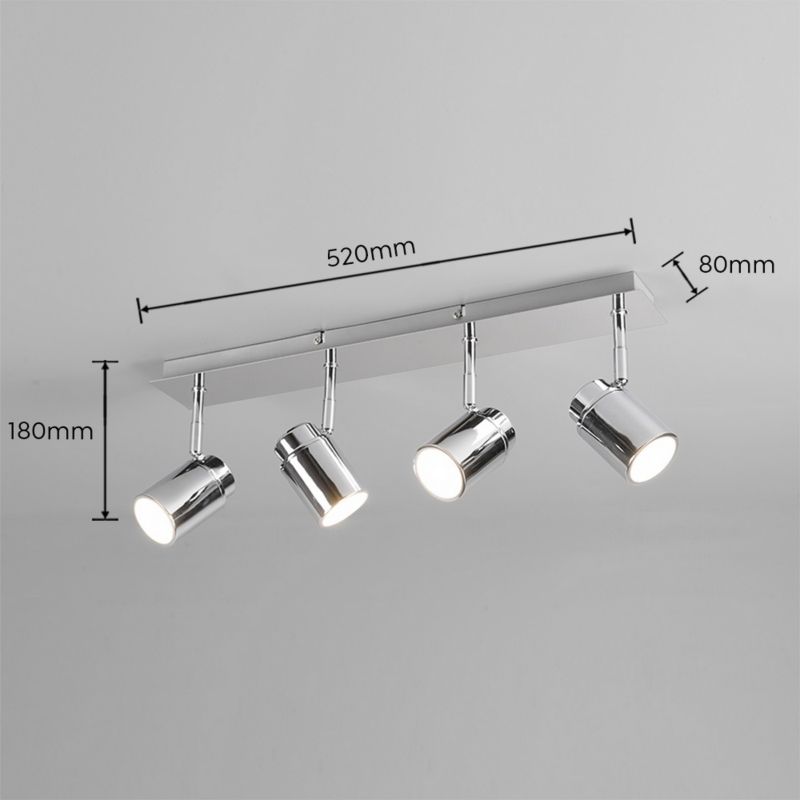 Lampa wisząca Trio BRISA chromowana 4xGU10x5W IP44 wym:9,5x52x19,5cm - 1 szt.