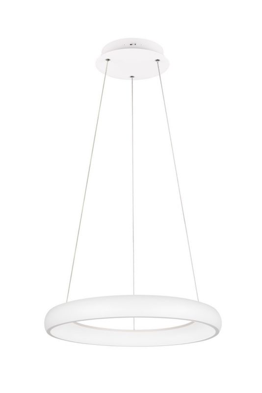 Lampa wisząca Trio Cardona 3858 biała ring wbudowany LED 38W 1 szt.