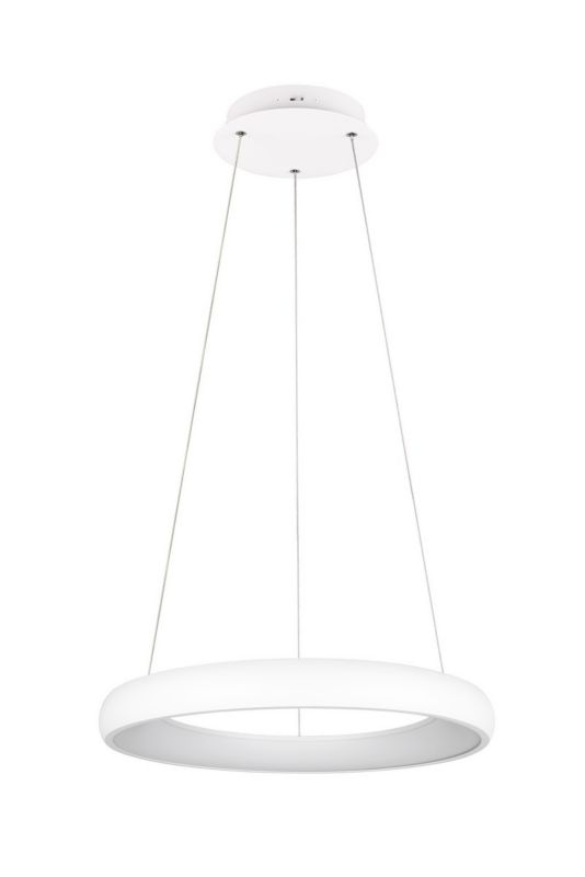 Lampa wisząca Trio Cardona 3858 biała ring wbudowany LED 38W 1 szt.