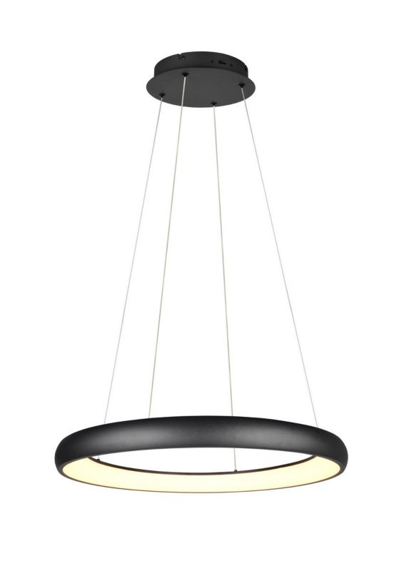 Lampa wisząca Trio Cardona 3889 czarna ring wbudowany LED 59W 1 szt.