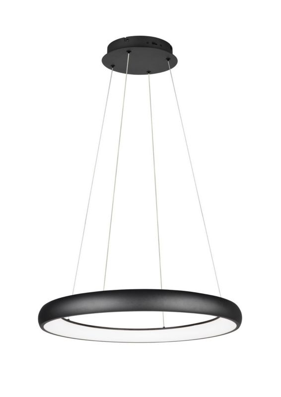 Lampa wisząca Trio Cardona 3889 czarna ring wbudowany LED 59W 1 szt.