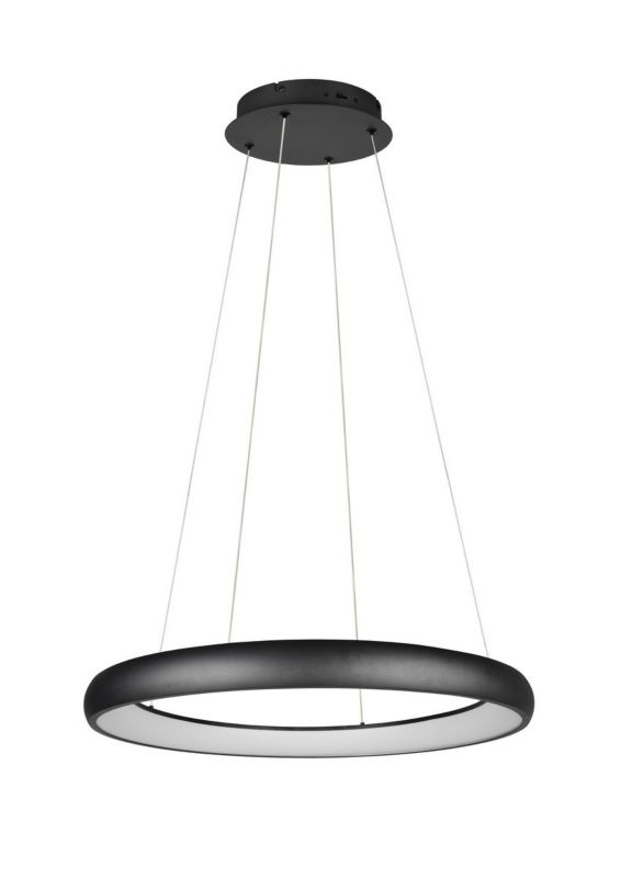 Lampa wisząca Trio Cardona 3889 czarna ring wbudowany LED 59W 1 szt.