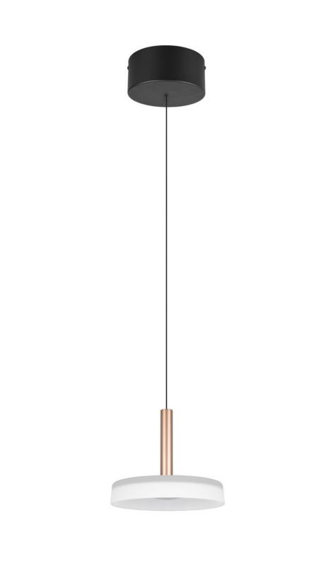Lampa wisząca Trio Celeste 7381 odcienie brązo-czarna nowoczesna wbudowany LED 10W 1 szt.
