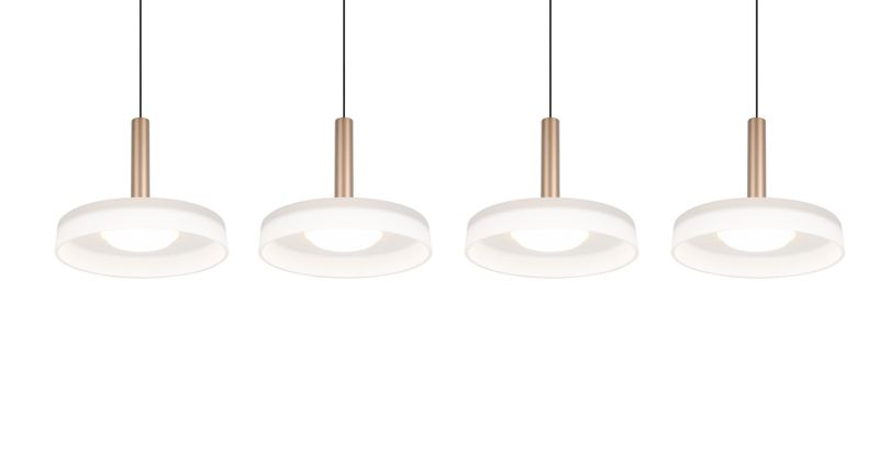 Lampa wisząca Trio Celeste 7404 odcienie brązo-czarna nowoczesna wbudowany LED 7W 1 szt.