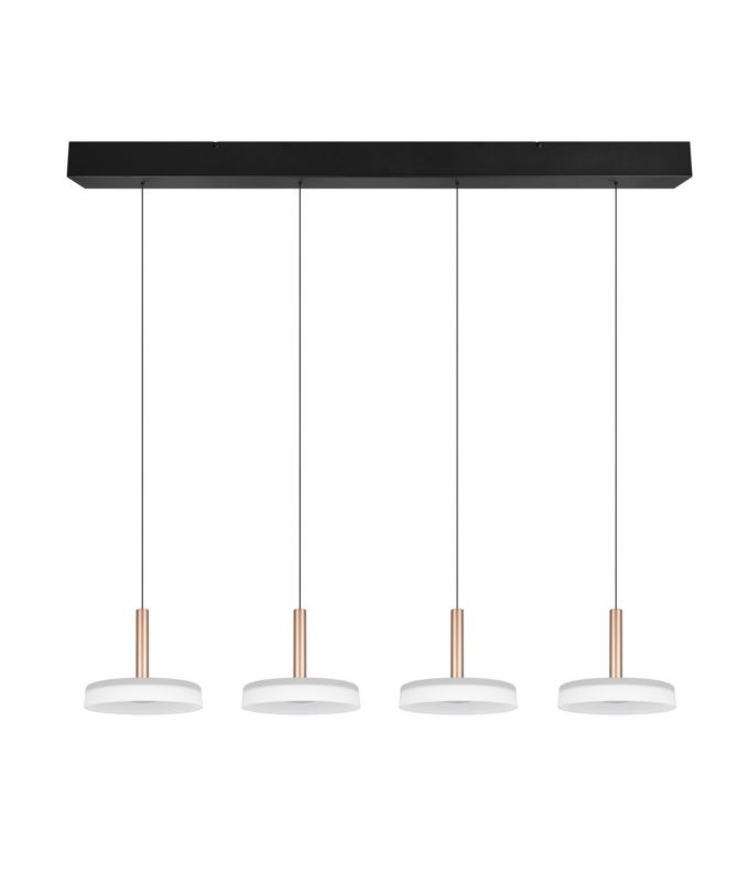 Lampa wisząca Trio Celeste 7404 odcienie brązo-czarna nowoczesna wbudowany LED 7W 1 szt.