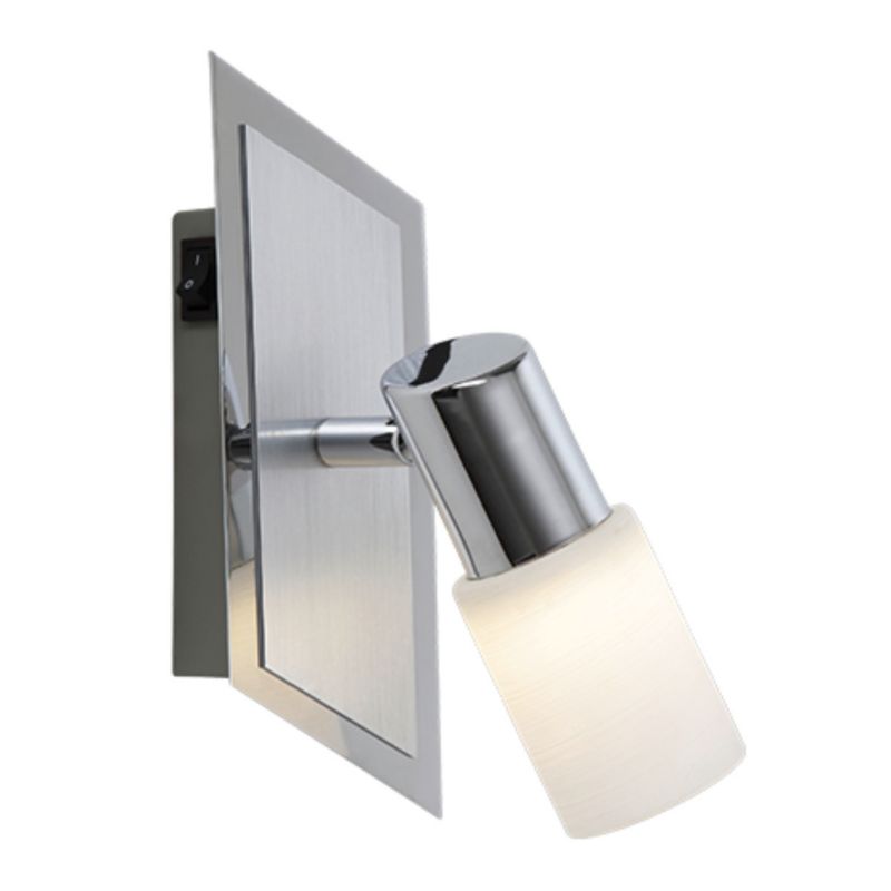 Lampa wisząca Trio Clapton  srebrno-biała wym: 20 x 7 x 7 cm wbudowany LED 5W 1 szt.