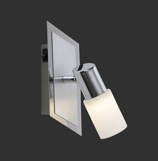 Lampa wisząca Trio Clapton  srebrno-biała wym: 20 x 7 x 7 cm wbudowany LED 5W 1 szt.