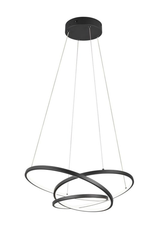 Lampa wisząca Trio Darvin 6026 czarna nowoczesna wbudowany LED 34W 1 szt.