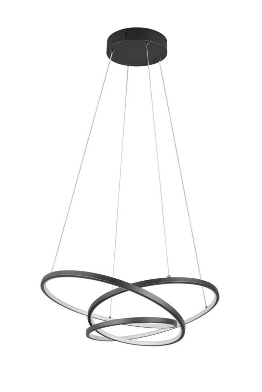 Lampa wisząca Trio Darvin 6026 czarna nowoczesna wbudowany LED 34W 1 szt.