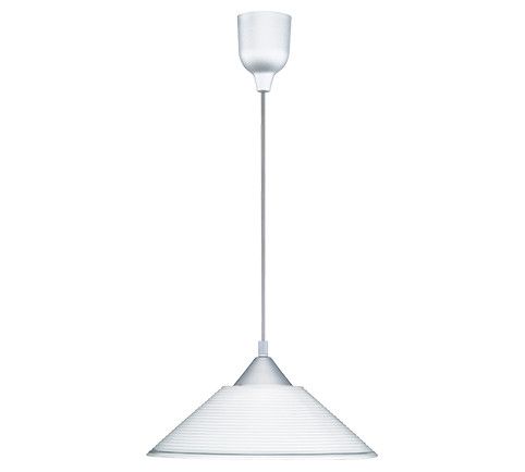 Lampa wisząca Trio Diego srebrno-biała wym: 125 x 30 x 30 cm 1xE27 x  1 szt.
