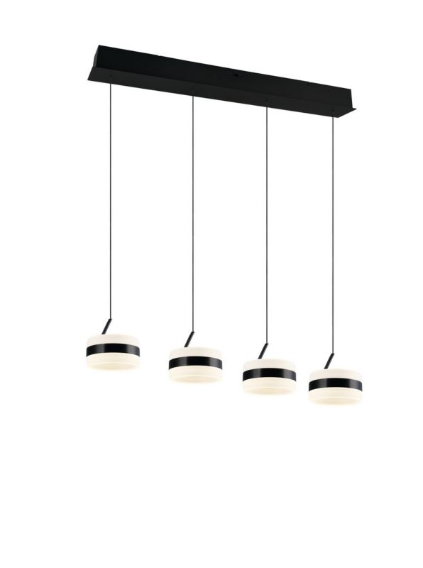 Lampa wisząca Trio DIOS czarna LED 8W 2300/3000/4000K 800 lm IP20 - 1 szt.
