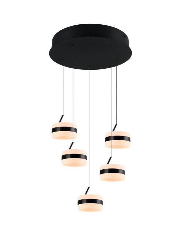 Lampa wisząca Trio DIOS czarna LED 8W 2300/3000/4000K 800lm IP20 - 1 szt.