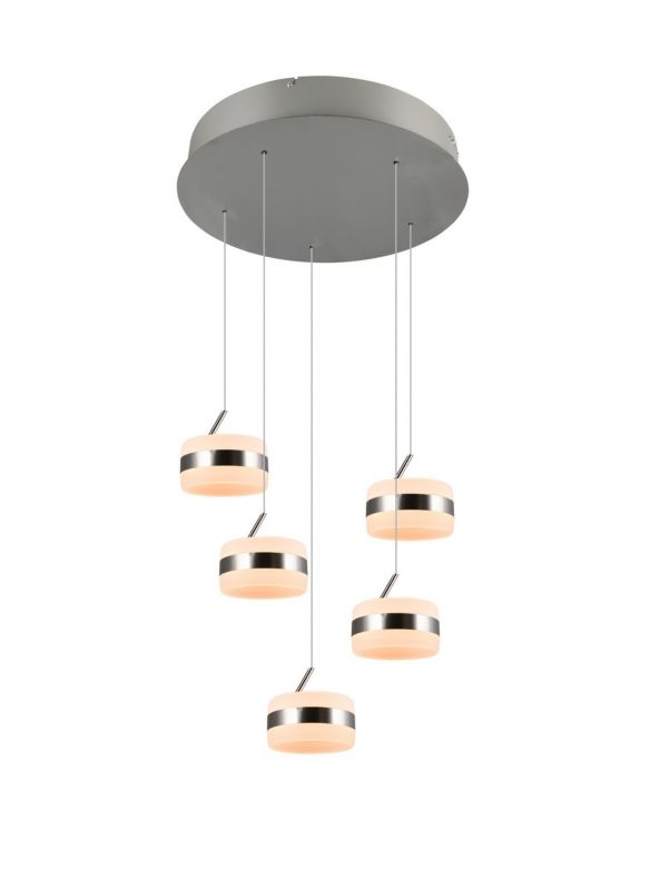 Lampa wisząca Trio DIOS srebrna LED 8W 2300/3000/4000K 800lm IP20 - 1 szt.
