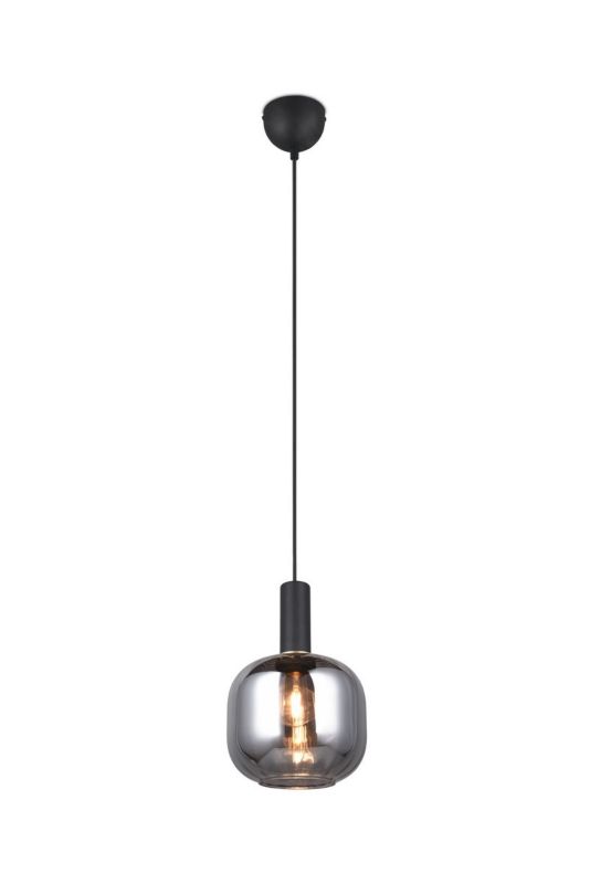 Lampa wisząca Trio Diva czarna-chromowana wym: 150 x 20 x 20 cm 1xE27 x  1 szt.