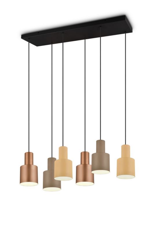 Lampa wisząca Trio ELIOR multikolor 6xE27x40W IP20 wym:150x85x27cm - 1 szt.