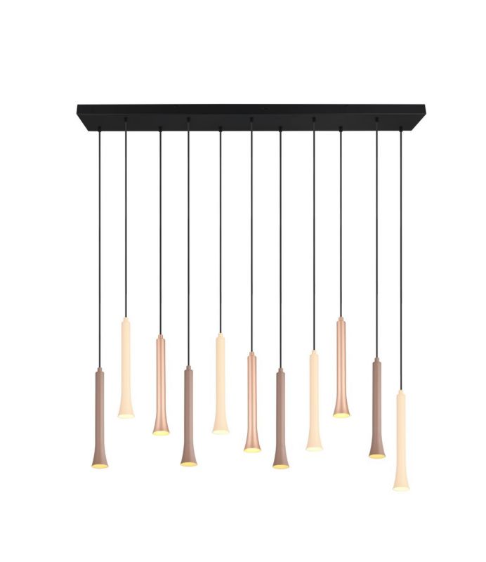 Lampa wisząca Trio Fiato 6705 brązowo-czarna nad stół wbudowany LED 3W 1 szt.