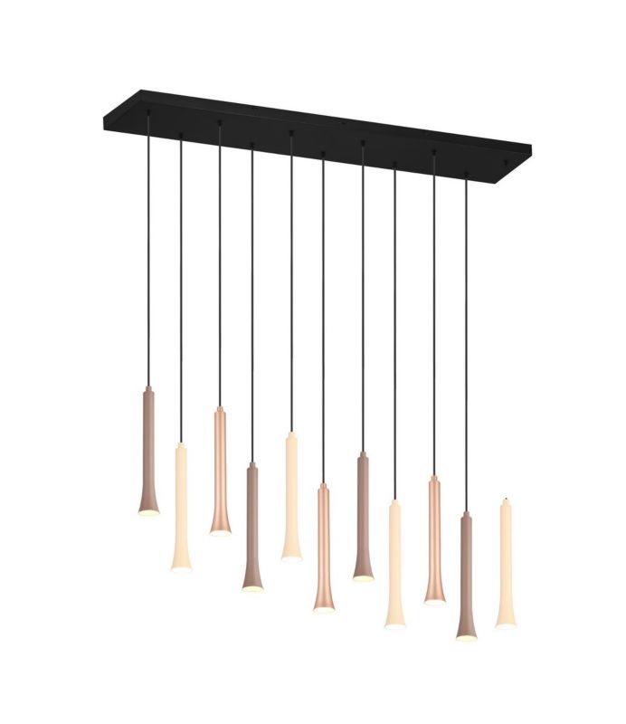 Lampa wisząca Trio Fiato 6705 brązowo-czarna nad stół wbudowany LED 3W 1 szt.