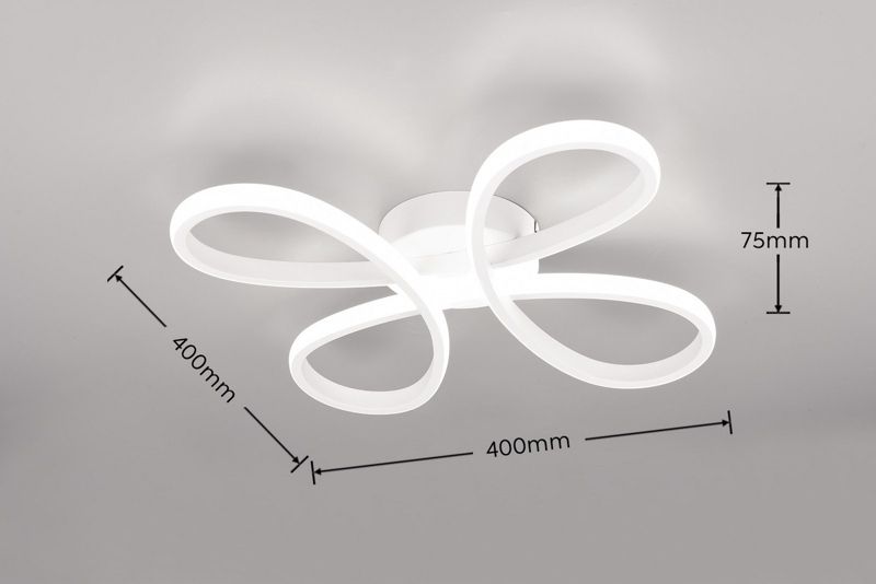 Lampa wisząca Trio FLY biała LED 22W 4000K 2600lm IP20 wym:7x40x40cm - 1 szt.