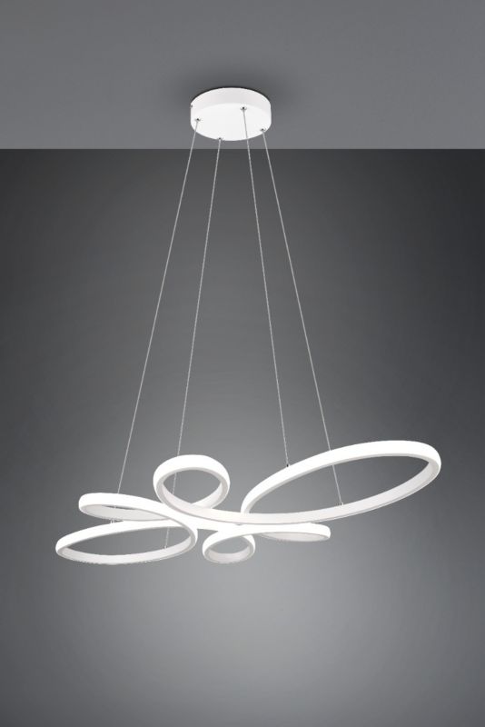 Lampa wisząca Trio FLY biała LED 32W 4000K 3900lm IP20 wym:150x83x45,5cm - 1 szt.