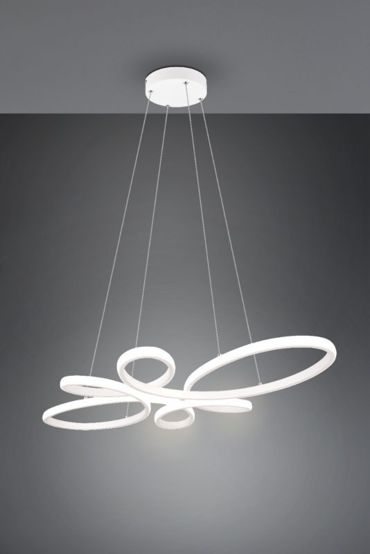 Lampa wisząca Trio FLY biała LED 32W 4000K 3900lm IP20 wym:150x83x45,5cm - 1 szt.