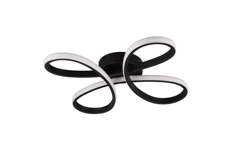 Lampa wisząca Trio FLY czarna LED 22W 3000K 2600lm IP20 wym:7x40x40cm - 1 szt.