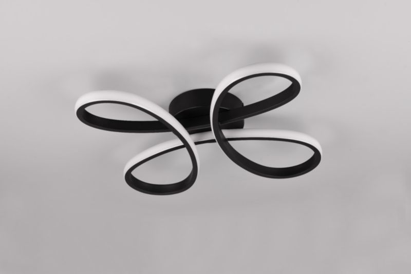 Lampa wisząca Trio FLY czarna LED 22W 3000K 2600lm IP20 wym:7x40x40cm - 1 szt.