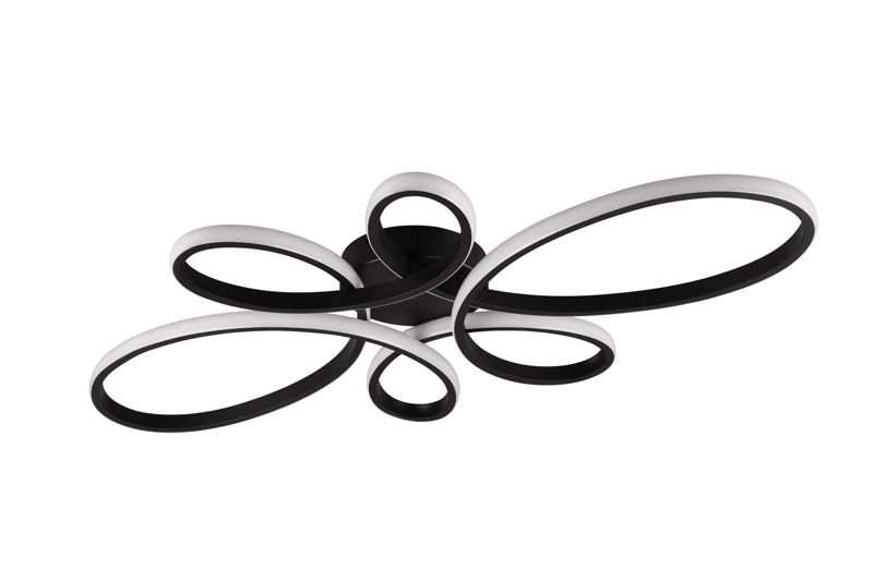 Lampa wisząca Trio FLY czarna LED 32W 3000K 3900lm IP20 wym:7x83x45cm - 1 szt.