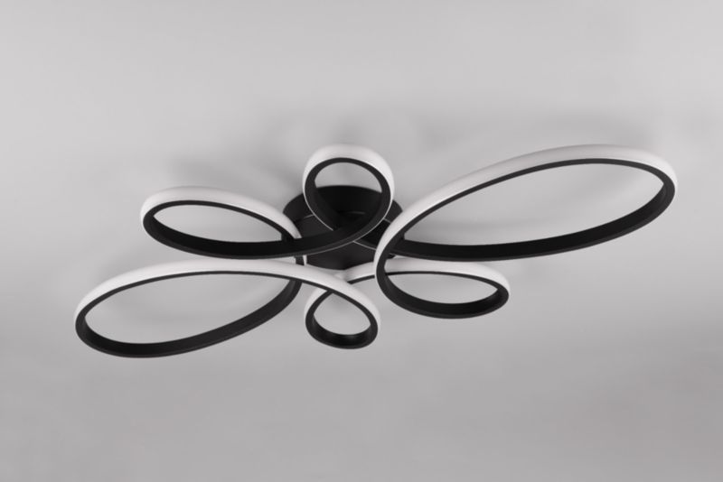 Lampa wisząca Trio FLY czarna LED 32W 3000K 3900lm IP20 wym:7x83x45cm - 1 szt.