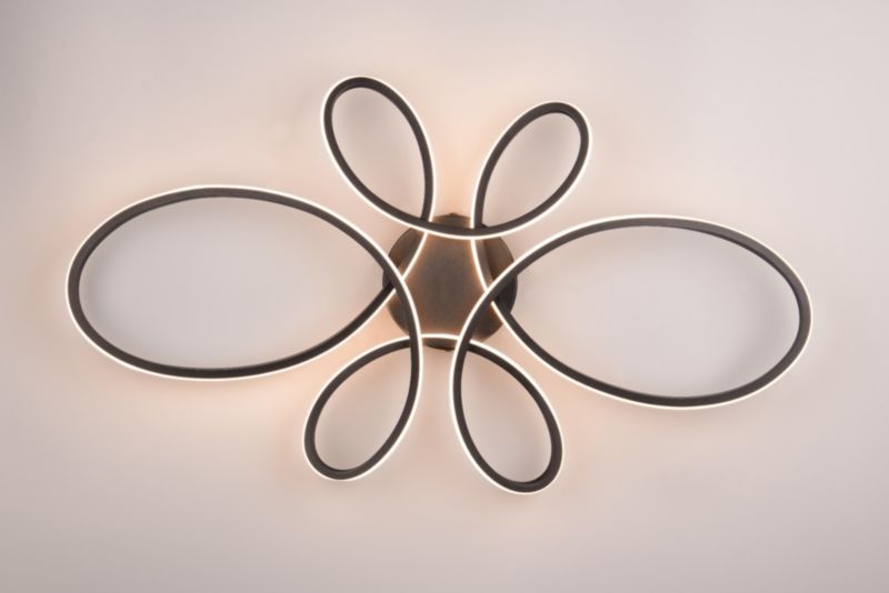 Lampa wisząca Trio FLY czarna LED 32W 3000K 3900lm IP20 wym:7x83x45cm - 1 szt.