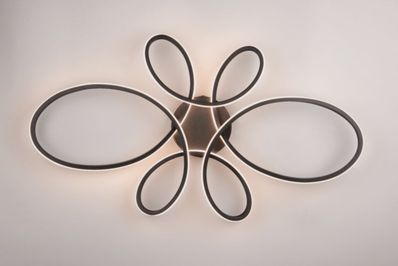 Lampa wisząca Trio FLY czarna LED 32W 3000K 3900lm IP20 wym:7x83x45cm - 1 szt.